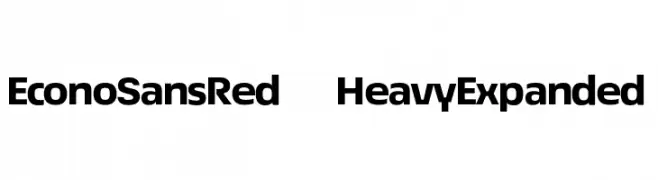 EconoSansRed-83HeavyExpanded  フリーフォントのダウンロード