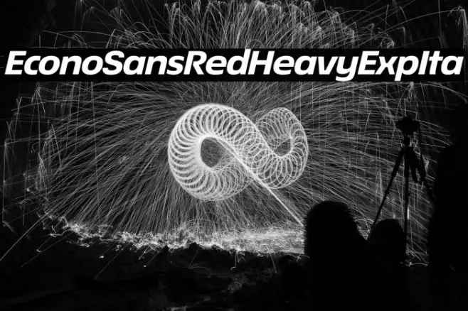 EconoSansRed-84HeavyExpIta Example 3