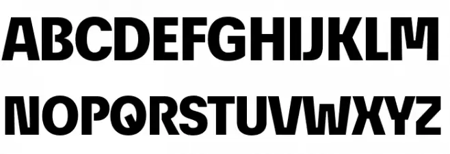 EconoSansRed-85Heavy Font Litere mari