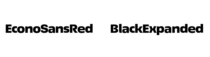 EconoSansRed-93BlackExpanded  Frei Schriftart Herunterladen