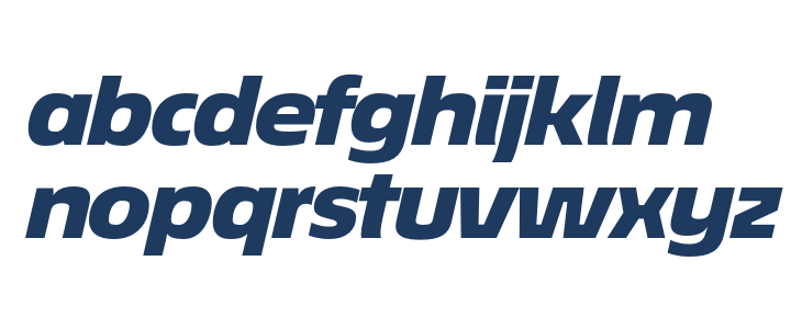 EconoSansRed-94BlackExpIta Lowercase