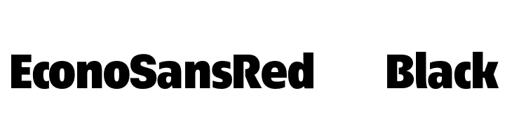EconoSansRed-95Black  Fuentes Gratis Descargar