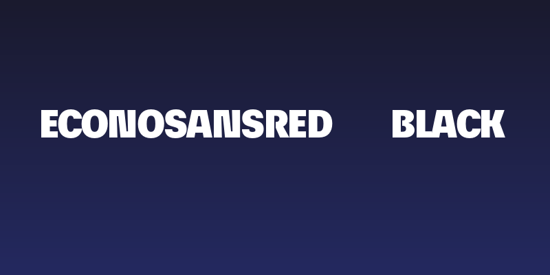 EconoSansRed-95Black Social Header