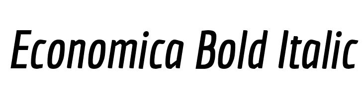 Economica Bold Italic  font caratteri gratis