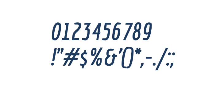 Economica Bold Italic Other Characters