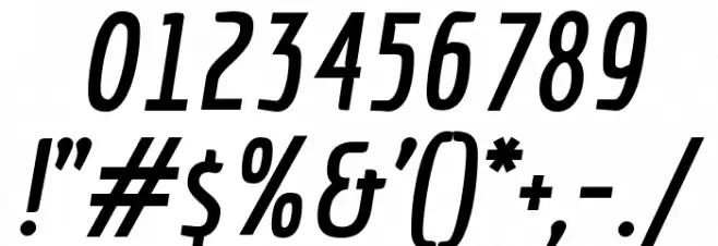 Economica Bold Italic Font OTHER CHARS