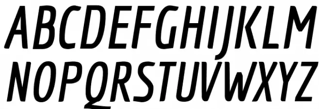 Economica Bold Italic Font UPPERCASE