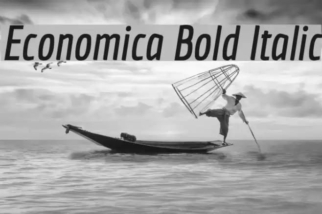 Economica Bold Italic Font examples