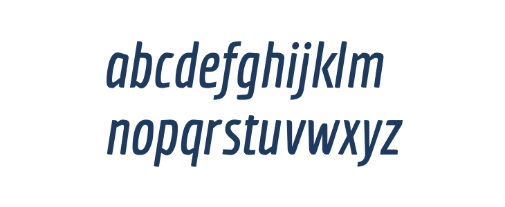 Economica Bold Italic Lowercase