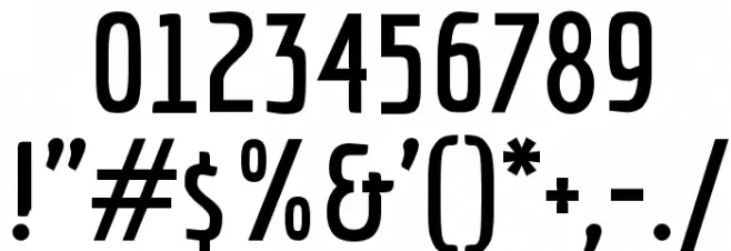 Economica Bold Font OTHER CHARS