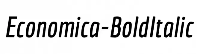Economica-BoldItalic  Fuentes Gratis Descargar