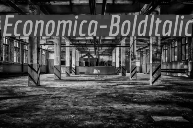 Economica-BoldItalic Font examples