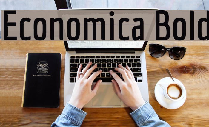 Economica Bold Font examples