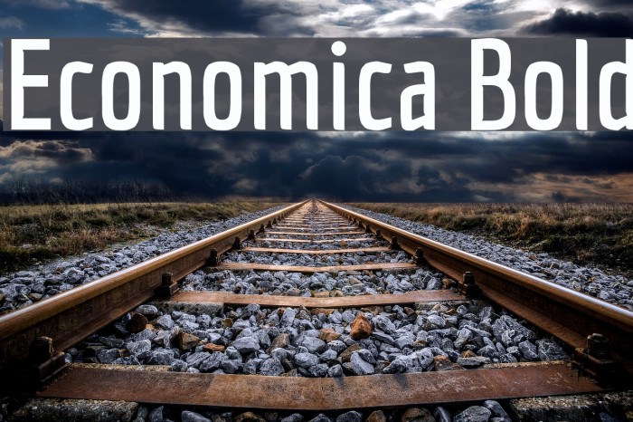 Economica Bold Font examples