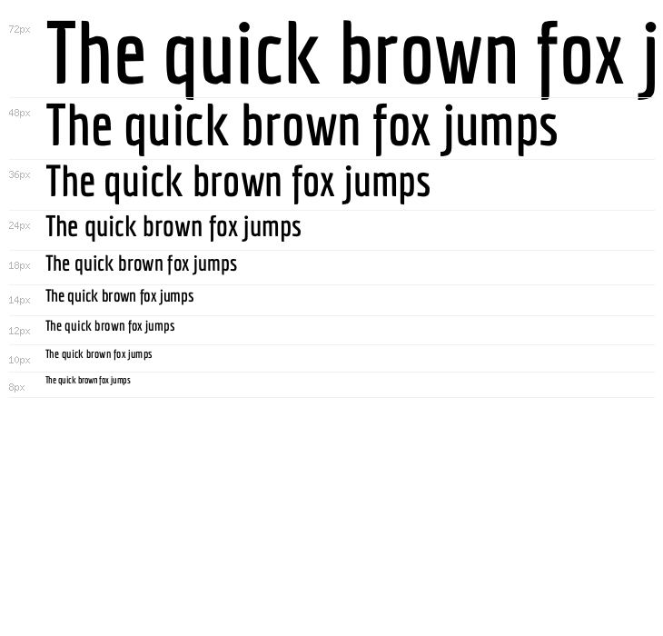 Economica Bold Waterfall