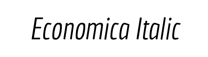 Economica Italic Font