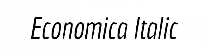 Economica Italic  Fuentes Gratis Descargar