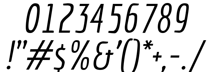 Economica Italic Font OTHER CHARS
