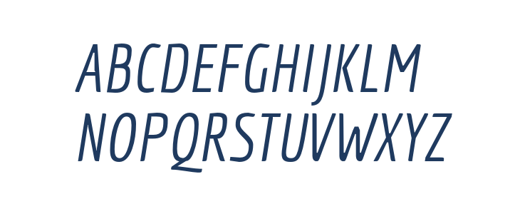 Economica-Italic1 Uppercase