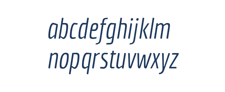 Economica-Italic1 Lowercase