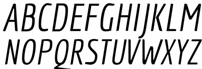 Economica Italic Fuentes MAYÚSCULAS