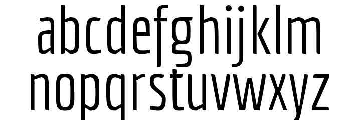 Economica Font LOWERCASE
