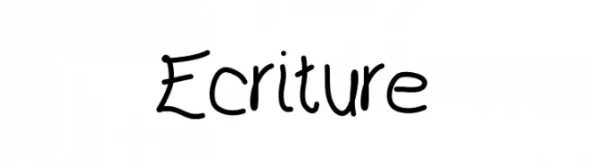 Ecriture  Fuentes Gratis Descargar