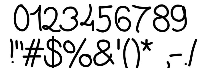 Ecriture Font OTHER CHARS