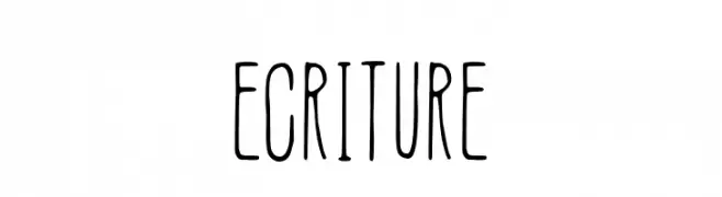 Ecriture  Free Fonts Download