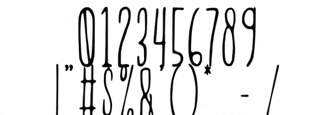 Ecriture Font OTHER CHARS