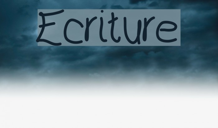 Ecriture Font examples