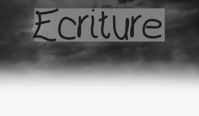 Ecriture Font examples