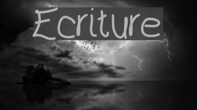 Ecriture Font examples