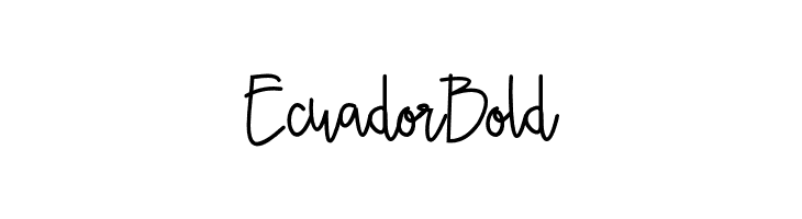 Ecuador  Bold  Frei Schriftart Herunterladen