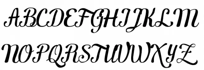 Ecuador Handscript Polices MAJUSCULES