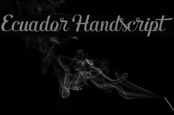 Ecuador Handscript Example 3