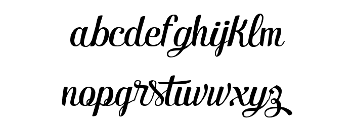 Ecuador Handscript Font LOWERCASE
