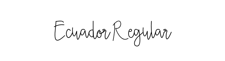 Ecuador Regular Font - FFonts.net