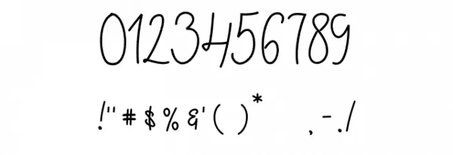 Ecuador Regular Font OTHER CHARS