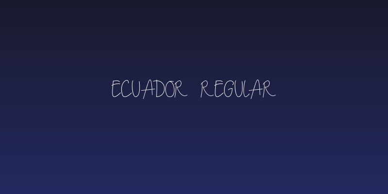 Ecuador Regular Social Header