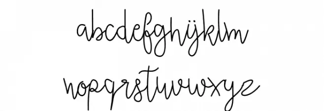 Ecuador Regular Schriftart Kleinbuchstaben
