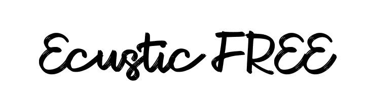 Ecustic FREE  フリーフォントのダウンロード
