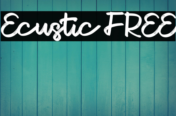 Ecustic FREE Example 1