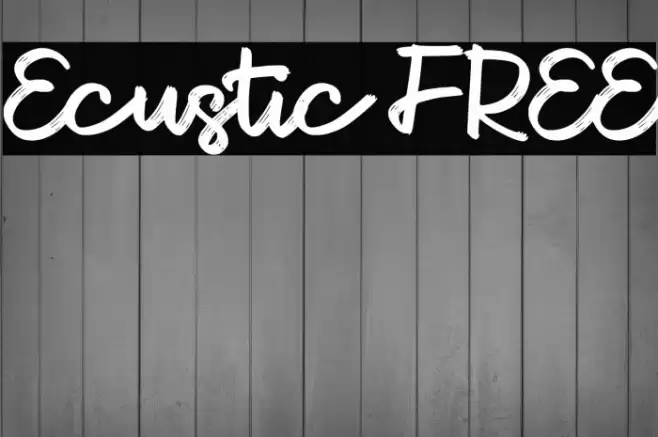 Ecustic FREE Font examples