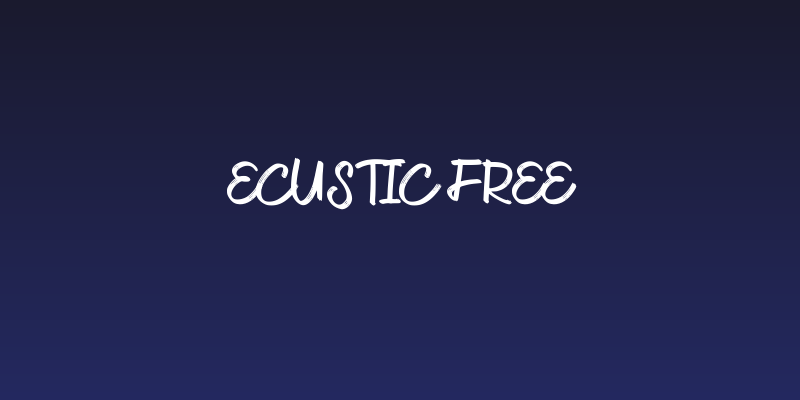 Ecustic FREE Social Header