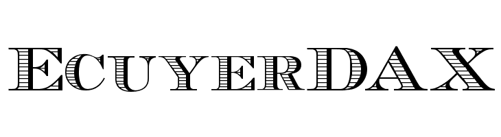 EcuyerDAX  नि: शुल्क फ़ॉन्ट्स डाउनलोड