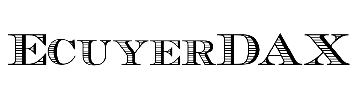 EcuyerDAX  नि: शुल्क फ़ॉन्ट्स डाउनलोड