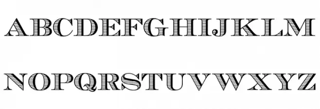 EcuyerDAX Шрифта ВЕРХНИЙ