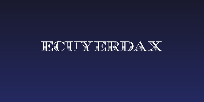 EcuyerDAX Social Header