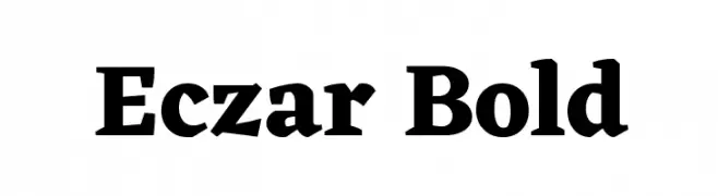 Eczar Bold  Frei Schriftart Herunterladen